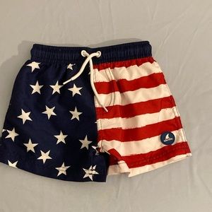 Like new boy’s patriotic swim trunks